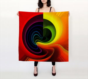 Color Swirl 2 - Square Scarf