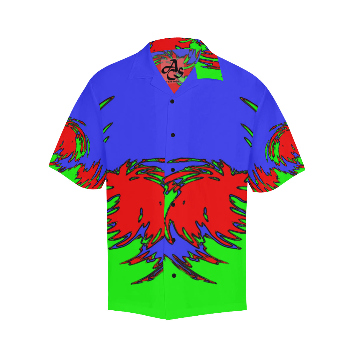 Power Swirl Men's All Over Print V-Neck Shirt (Model T58)