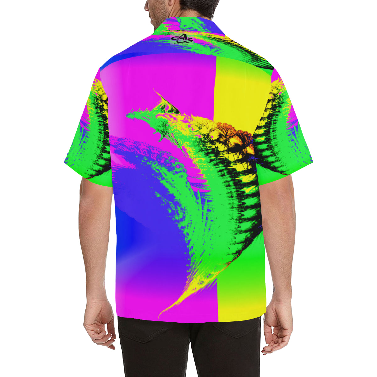 Tropical Sunrise Men's All Over Print V-Neck Shirt (Model T58)