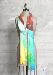 Colorful Waves - Modal Scarf