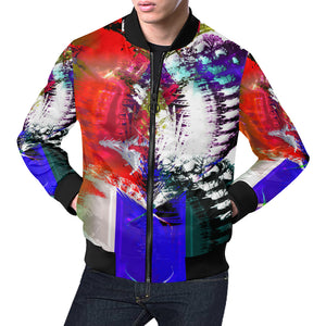 Patriotic Heart -Mens Casual Jacket Men's All Over Print Casual Jacket (Model H19)