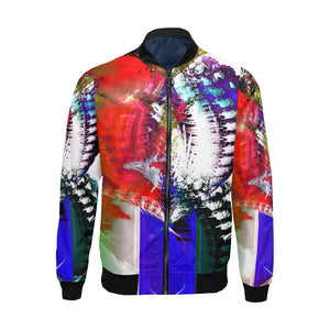 Patriotic Heart -Mens Casual Jacket Men's All Over Print Casual Jacket (Model H19)