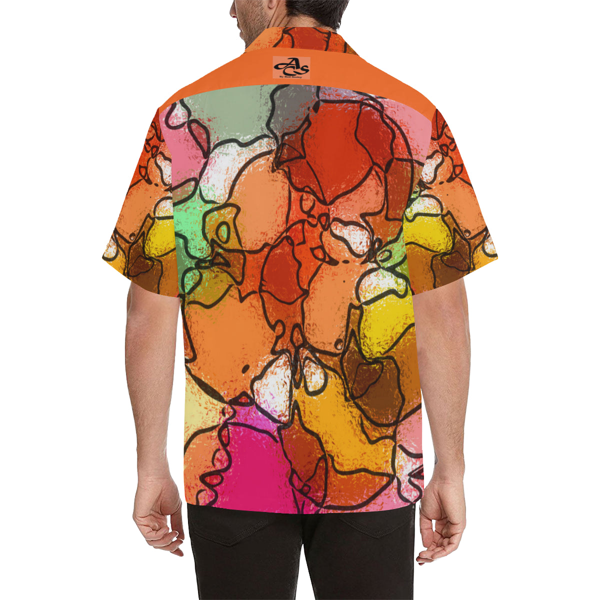 Mosaic Magic Men's All Over Print V-Neck Shirt (Model T58)