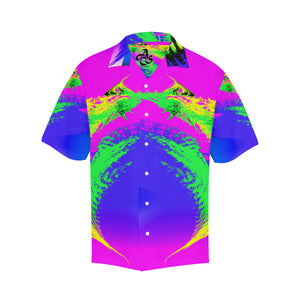 Tropical Sunrise Men's All Over Print V-Neck Shirt (Model T58)
