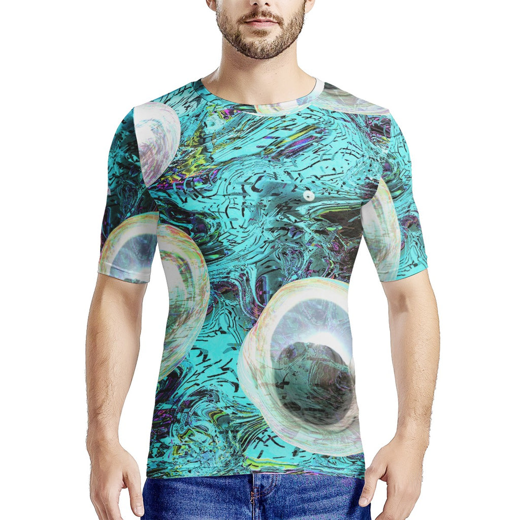 Aqua Eyes Men's All Over Print T-shirts
