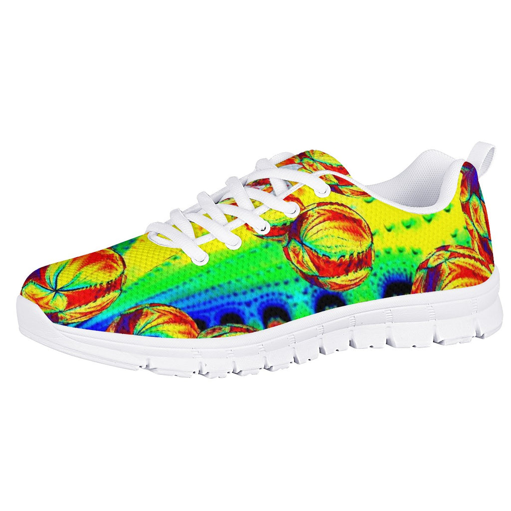 Color Balls White Running Shoes