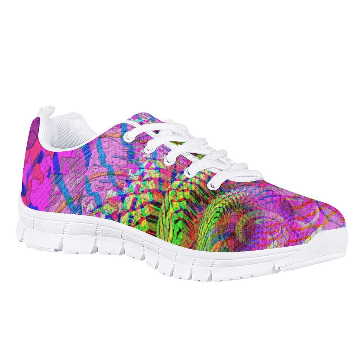 Pink Magic White Running Shoes