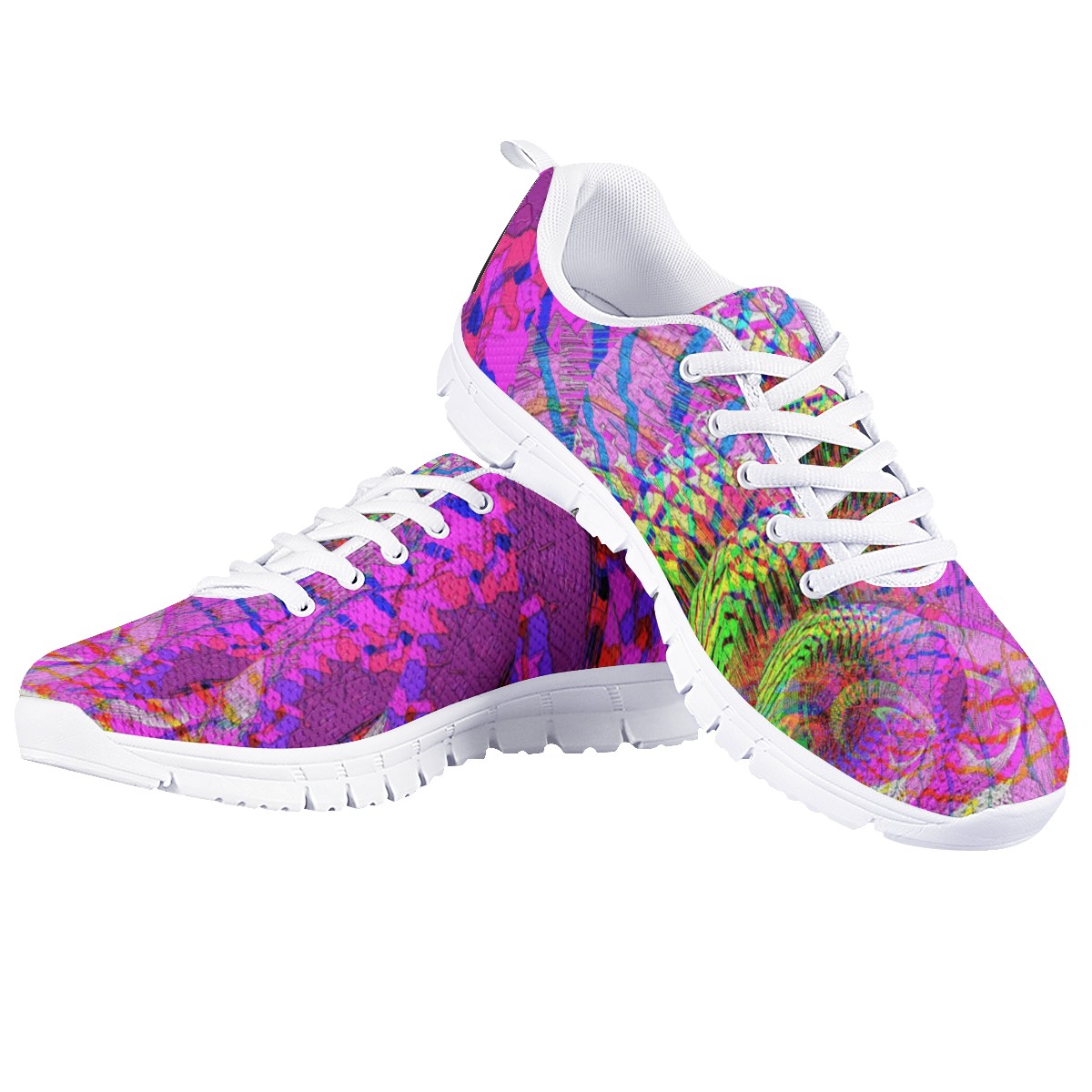 Pink Magic White Running Shoes