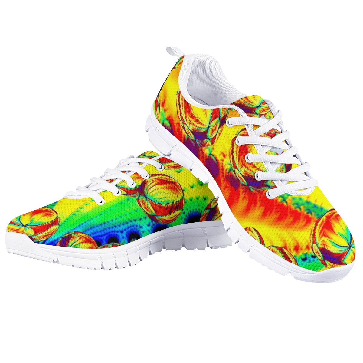 Color Balls White Running Shoes