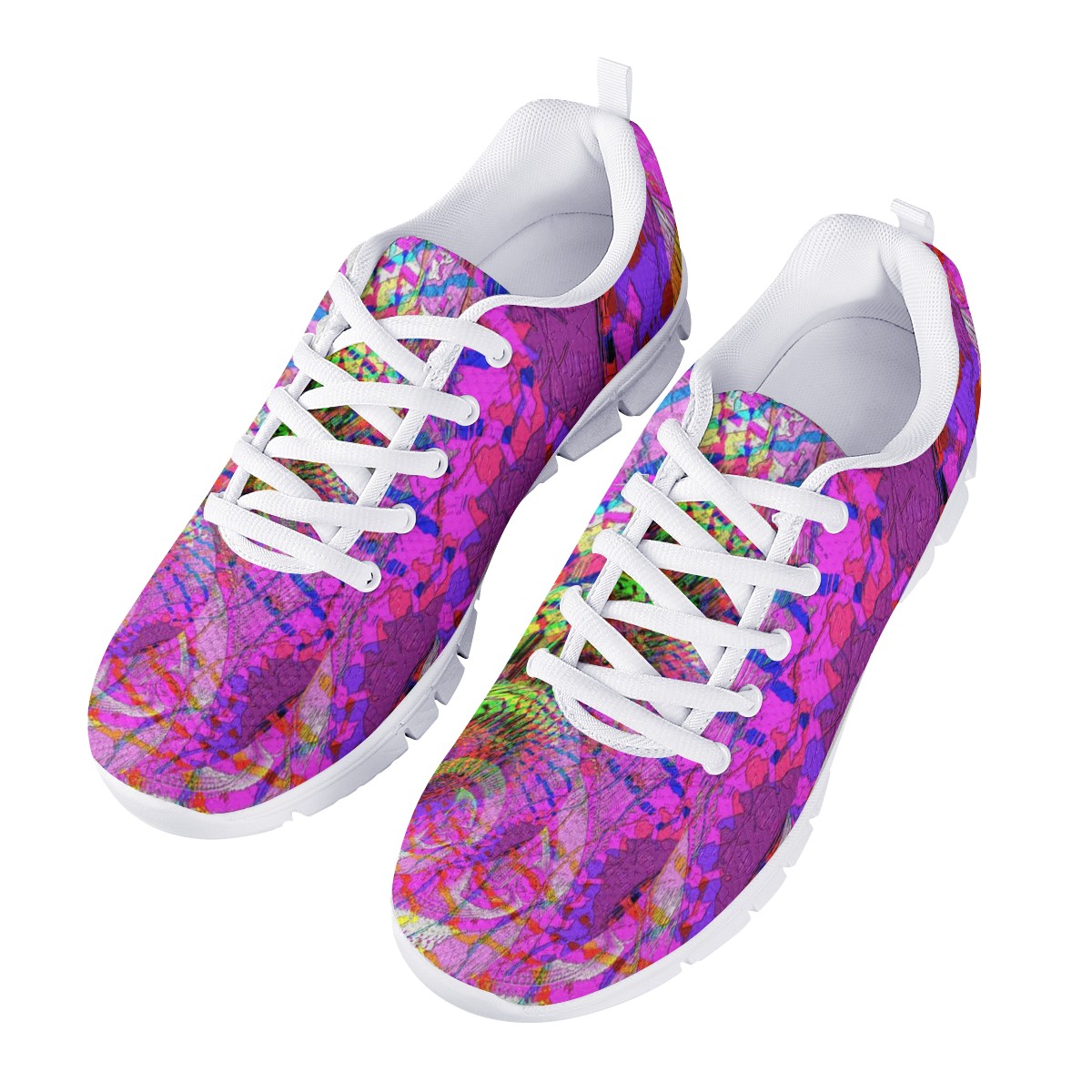 Pink Magic White Running Shoes