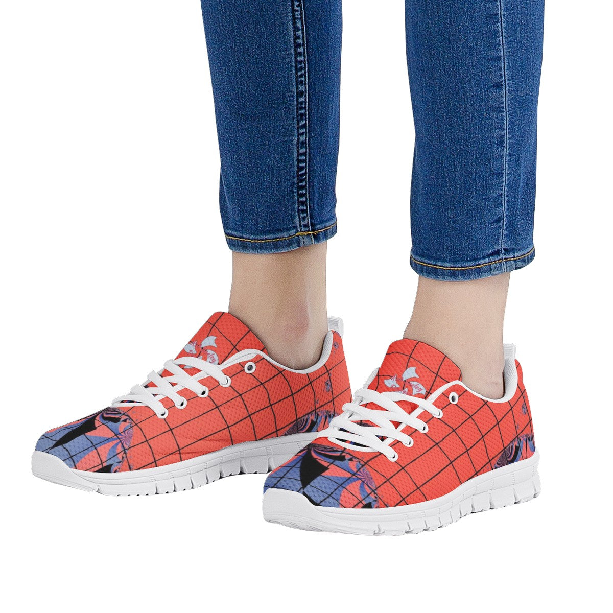 Spidy White Running Shoes