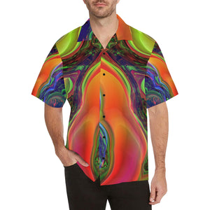Tropicale Colors Men's All Over Print V-Neck Shirt (Model T58)