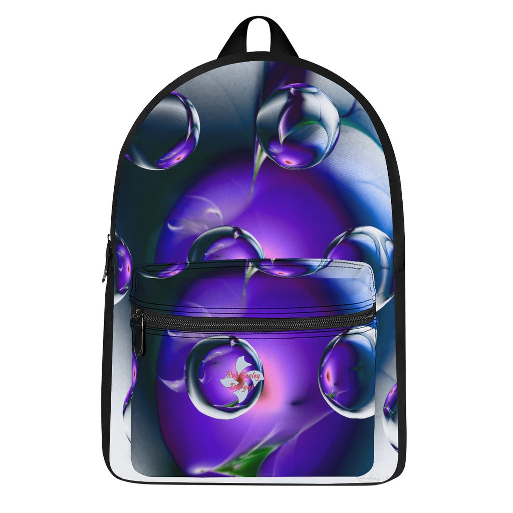 Blue Imagine It Canvas Backpack