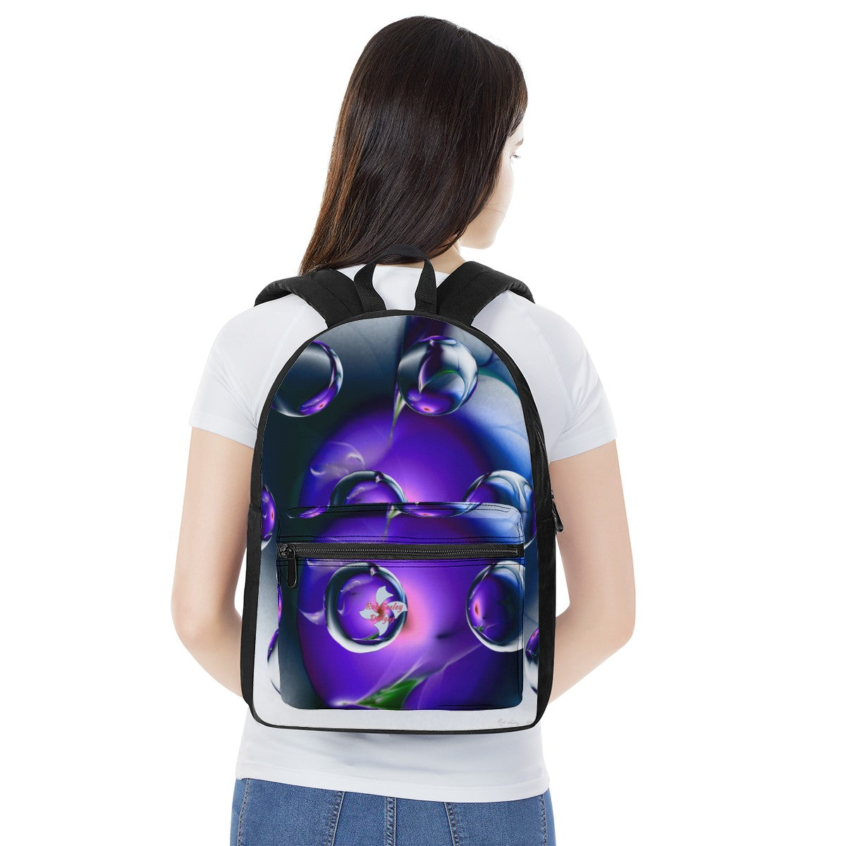 Blue Imagine It Canvas Backpack