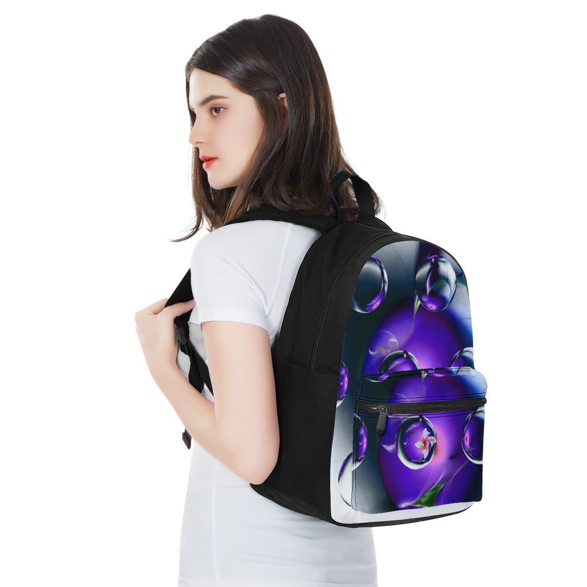 Blue Imagine It Canvas Backpack