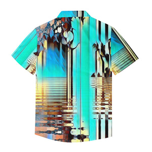 Blue Refections Men's Casual Shirt